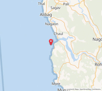 Map of Korlai, Maharashtra