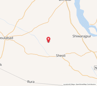 Map of Korom, Uttar Pradesh