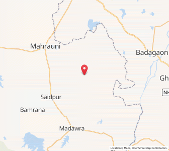 Map of Korwans, Uttar Pradesh