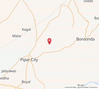 Map of Kosana, Rajasthan