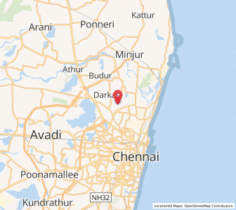 Map of Kosappur, Tamil Nadu