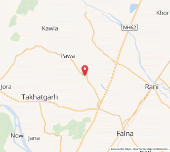 Map of Koselav, Rajasthan