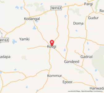 Map of Kosgi, Andhra Pradesh