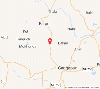 Map of Kosithal, Rajasthan