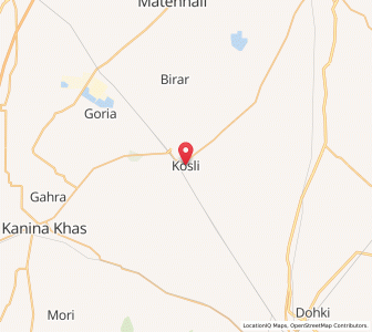 Map of Kosli, Haryana