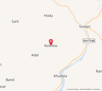 Map of Koslu, Rajasthan