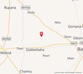Map of Kot Bhai, Punjab