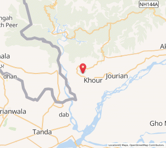 Map of Kot Maira, Kashmir