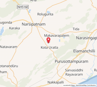 Map of Kota Uratla, Andhra Pradesh