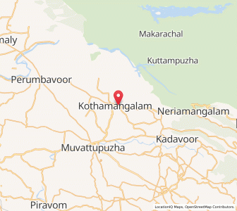 Map of Kotamangalam, Kerala