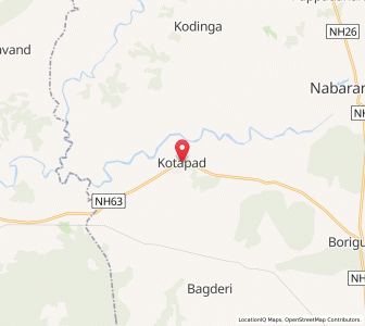 Map of Kotaparh, Chhattisgarh