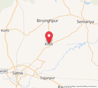 Map of Kotar, Madhya Pradesh