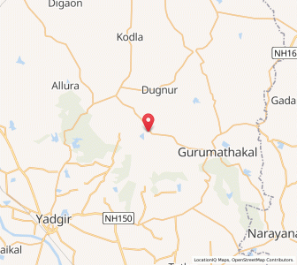 Map of Koterki, Karnataka