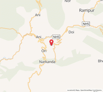 Map of Kotgarh, Himachal Pradesh