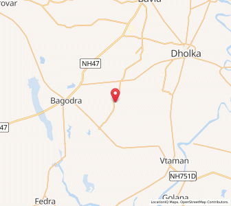 Map of Koth, Gujarat