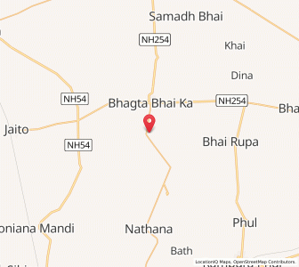 Map of Kotha Guru, Punjab