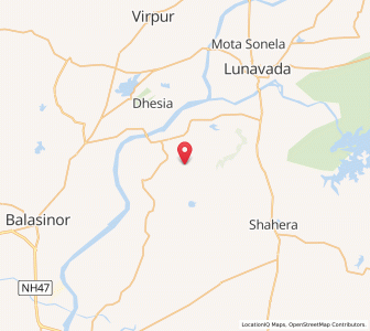Map of Kothamba, Gujarat