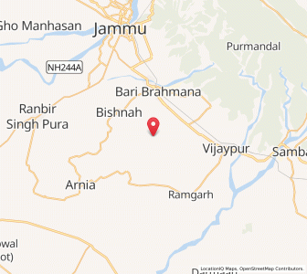 Map of Kothe, Kashmir