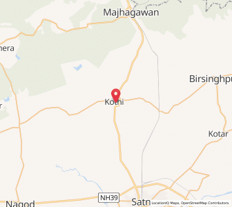 Map of Kothi, Madhya Pradesh