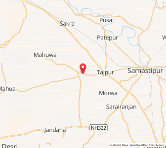 Map of Kothia, Bihar