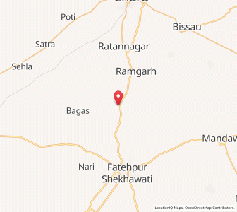 Map of Kothiya, Rajasthan