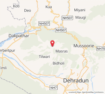 Map of Koti, Uttarakhand