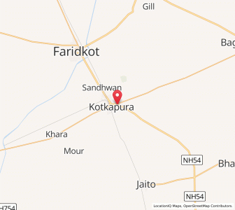 Map of Kotkapura, Punjab