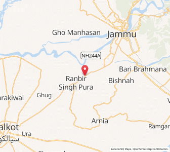 Map of Kotli Shadaula, Kashmir