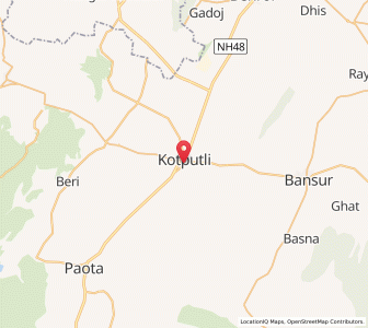 Map of Kotputli, Rajasthan