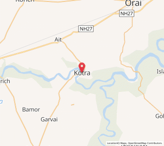 Map of Kotra, Uttar Pradesh