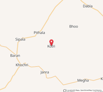 Map of Kotri, Rajasthan