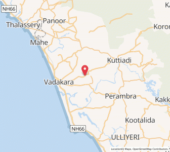 Map of Kottappally, Kerala