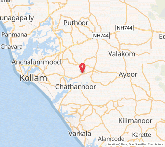 Map of Kottara, Kerala