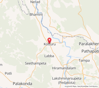 Map of Kotturu, Andhra Pradesh