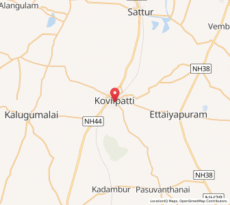 Map of Kovilpatti, Tamil Nadu