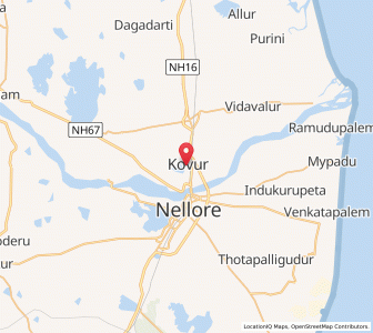 Map of Kovur, Andhra Pradesh