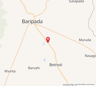 Map of Krishnachandrapur, Odisha