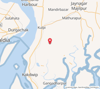 Map of Krishnaranpur, West Bengal