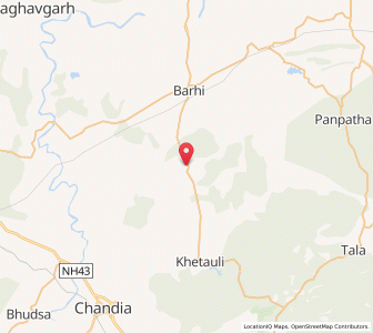 Map of Kua, Madhya Pradesh