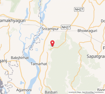 Map of Kuamahal, Assam