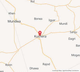 Map of Kuchera, Rajasthan