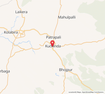 Map of Kuchinda, Odisha