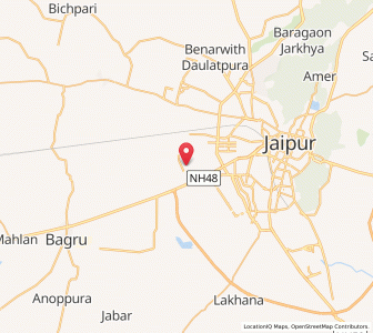 Map of Kuchiyari, Rajasthan
