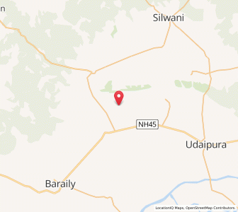 Map of Kuchwada, Madhya Pradesh
