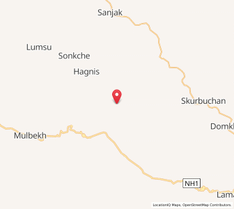Map of Kuckarcha, Kashmir