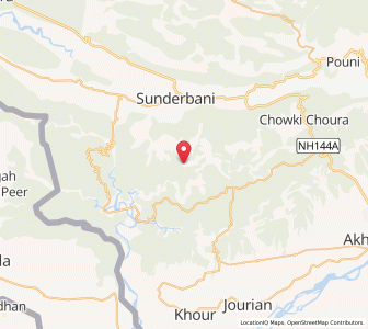 Map of Kudaglo, Kashmir