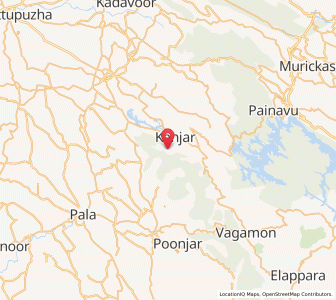 Map of Kudayattur, Kerala