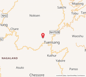 Map of Kudeh, Nagaland