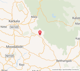 Map of Kudre, Karnataka