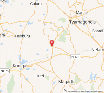 Map of Kuduru, Karnataka